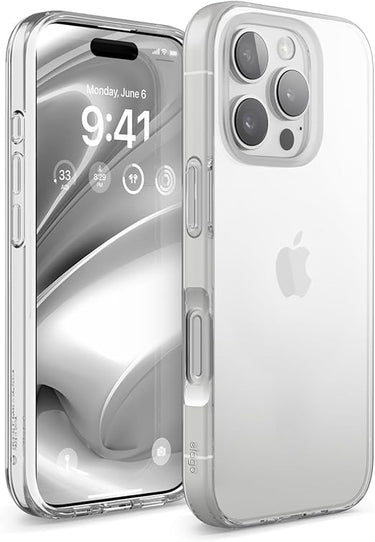elago Funda Hybrid Clear Compatible con Funda para iPhone 16 Pro 6.3